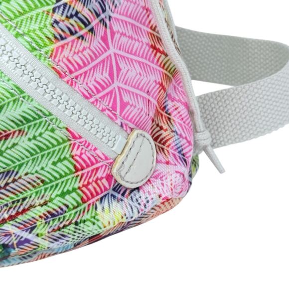 Kipling Pink Purple Green Mini Backpack With Monkey Hanging Bag Tag - Picture 6 of 14